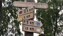 Skyltmärkningar för vandringsleder i Bredared